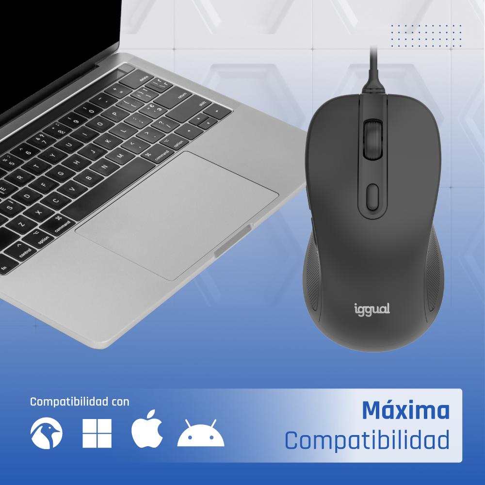 iggual Ratón USB OFFICE-ELITE-PRO-6D 3600DPI - Imagem de Detalhe 11