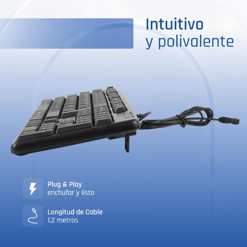 iggual Teclado USB estándar CK-STANDARD-105T negro - Imagem de Detalhe 4