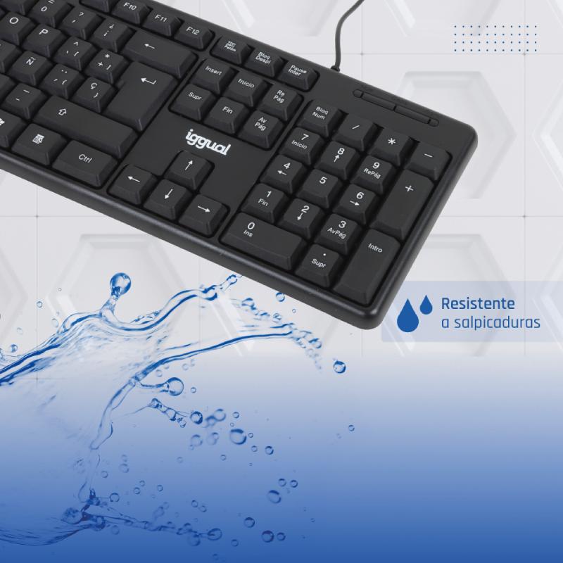 iggual Teclado USB estándar CK-STANDARD-105T negro - Imagem de Detalhe 6