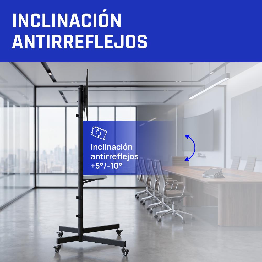 iggual SRTV75 Soporte TV suelo ruedas 32"-75" 70kg - Imagem de Detalhe 3