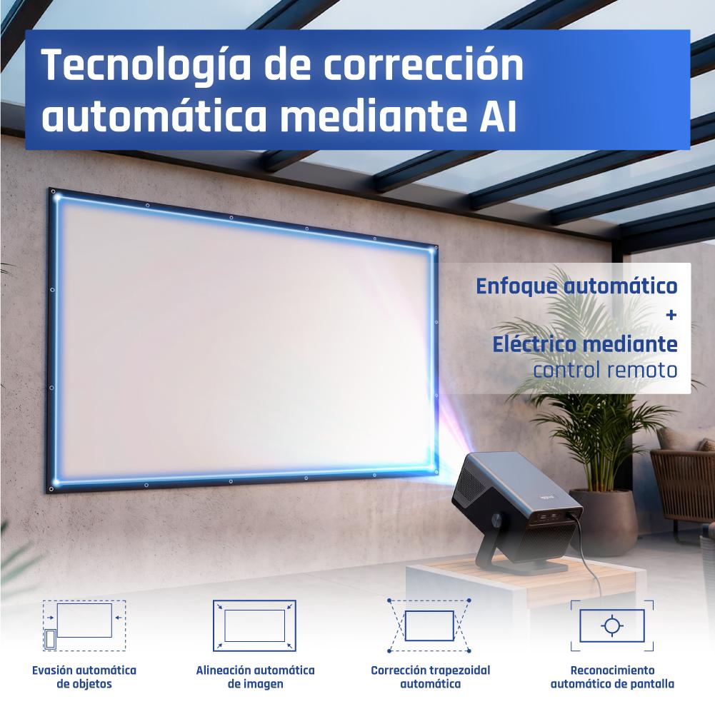 iggual Pack proyector 4K + lona proyección120" - Imagem de Detalhe 11