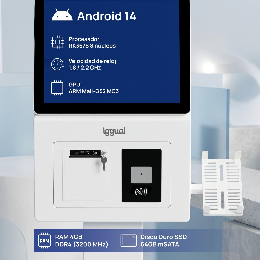 iggual Kiosco interactivo FHD ORCHID 27" Android - Imagem de Detalhe 3