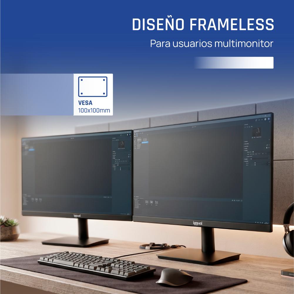 iggual Monitor 24" 120Hz 1ms MM VESA Mini PC - Imagem de Detalhe 2
