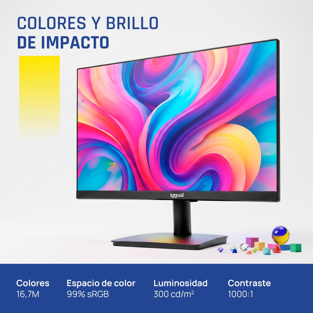 iggual Monitor 24" 120Hz 1ms MM VESA Mini PC - Imagem de Detalhe 3
