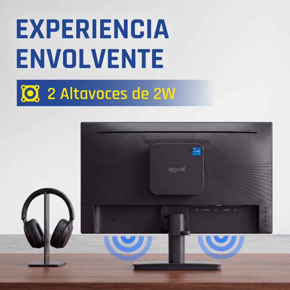 iggual Monitor 24" 120Hz 1ms MM VESA Mini PC - Imagem de Detalhe 6