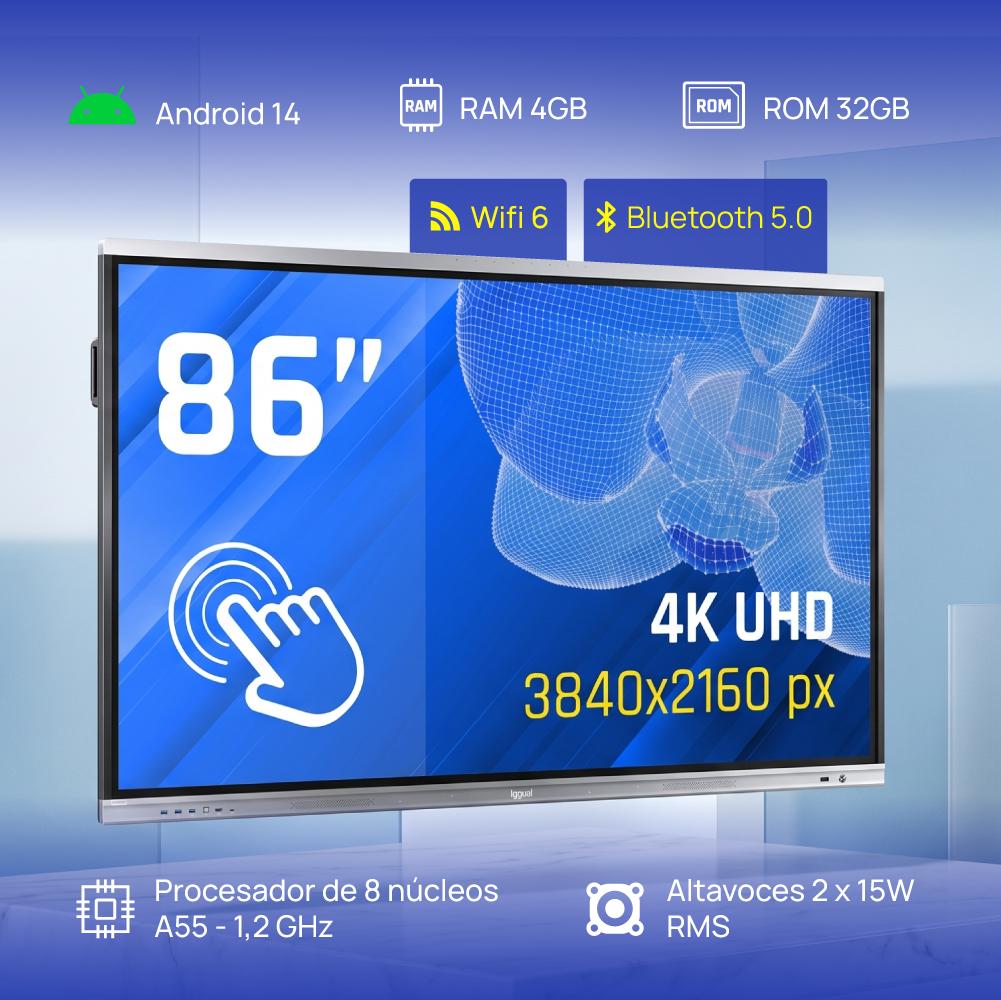 iggual Pantalla interactiva 4K ORCHID 86" - Imagem de Detalhe 2