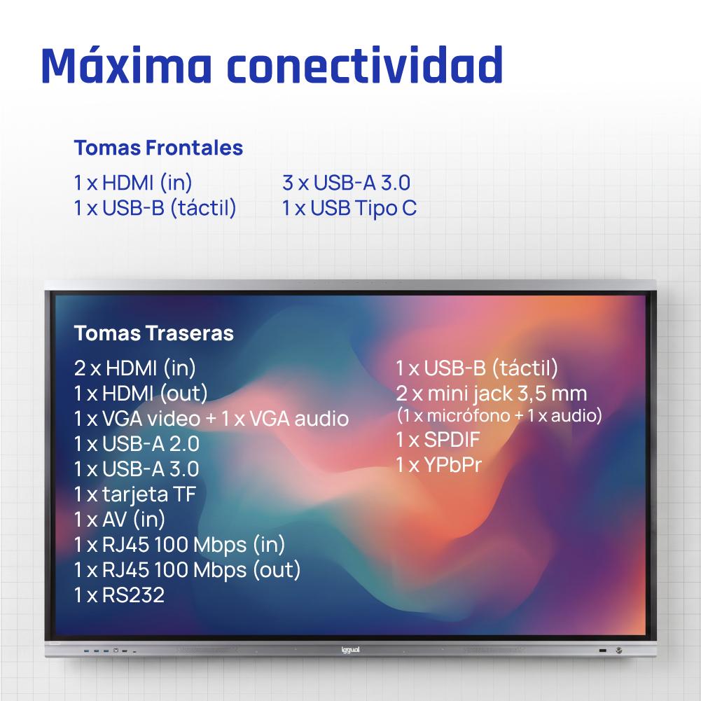 iggual Pantalla interactiva 4K ORCHID 86" - Imagem de Detalhe 6