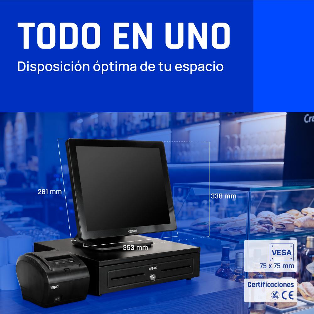 iggual TPV AIO 15" i5 8350U 8+256GB WiFi W11 Pro - Imagem de Detalhe 5