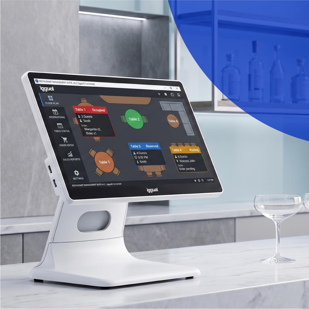 iggual TPV AIO 15,6" i5 8350U 8+256GB W11Pro blanc - Imagem de Detalhe 6