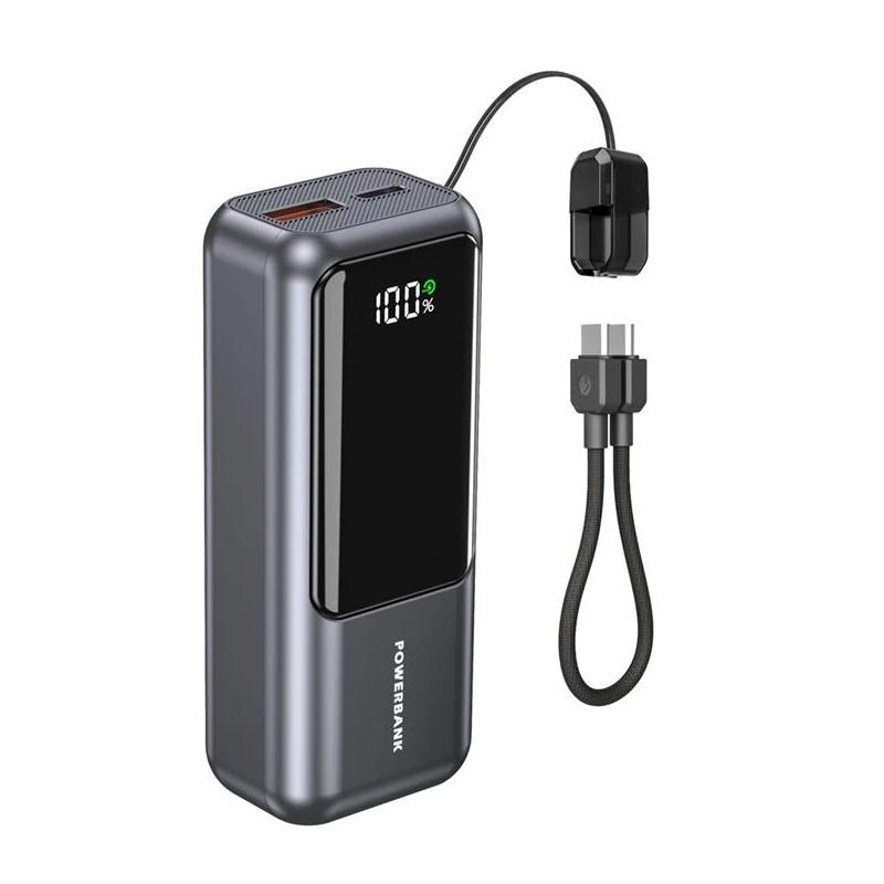 Gembird  Powerbank con LCD 10000 mAh Gris - Imagem de Detalhe 1