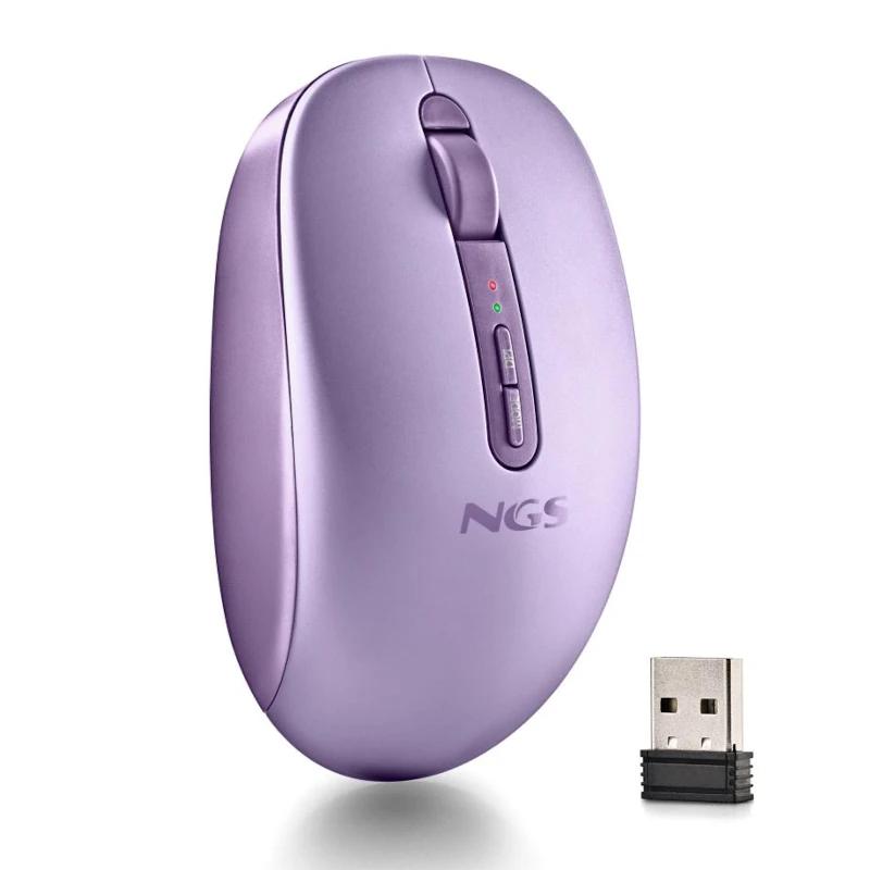NGS Ratón Inalámbric 2.4GHZ Dual BT FOGDUAL PURPLE - Imagem de Detalhe 1