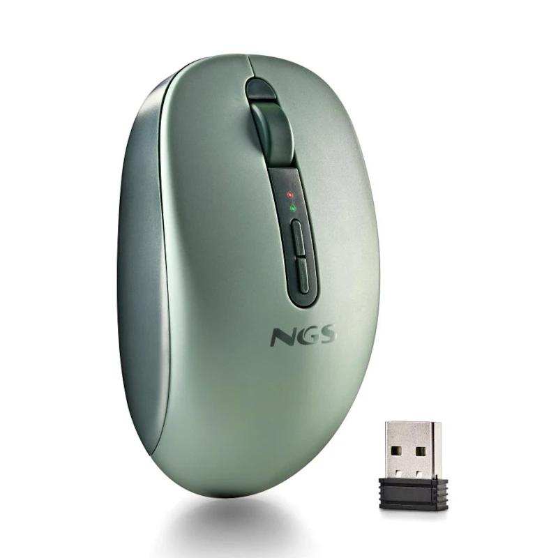 NGS Ratón Inalámbrico 2.4GHZ Dual BT FOGDUAL GREEN - Imagem de Detalhe 1