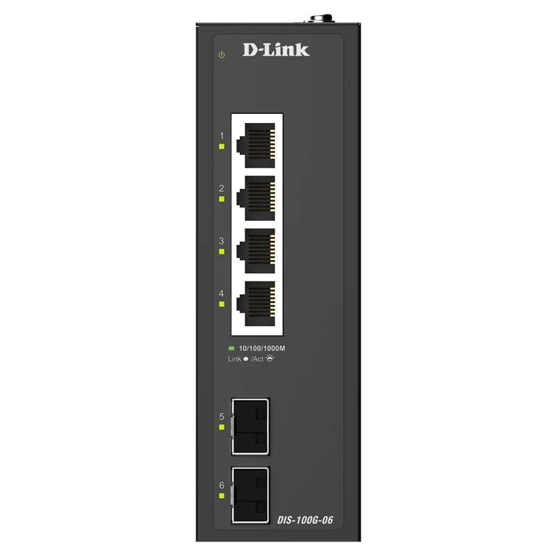 D-Link DIS-100G-06 Switch Industrial 4xGb 2xSFP - Imagem de Detalhe 1