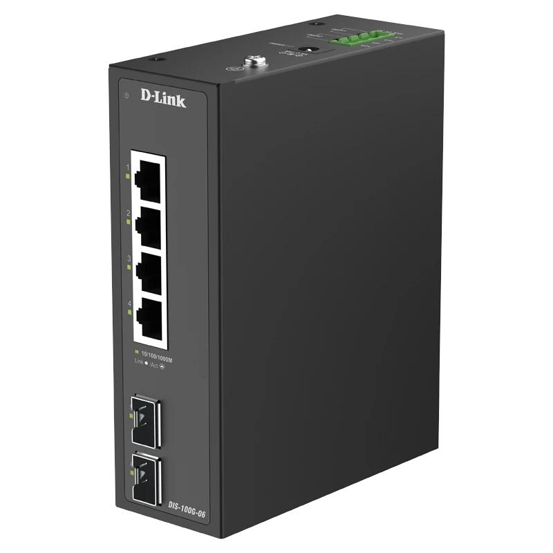 D-Link DIS-100G-06 Switch Industrial 4xGb 2xSFP - Imagem de Detalhe 2