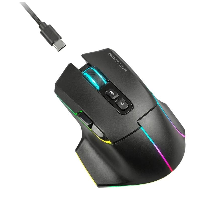 MARS GAMING Ratón Inalam. TRI-MODO 12000DPI Black - Imagem de Detalhe 2