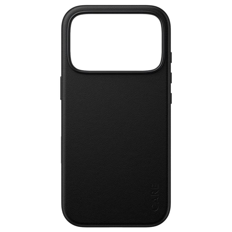 Care VeganLeatherCase Black MagSafe iP 18Pro 17Pro - Imagem de Detalhe 1