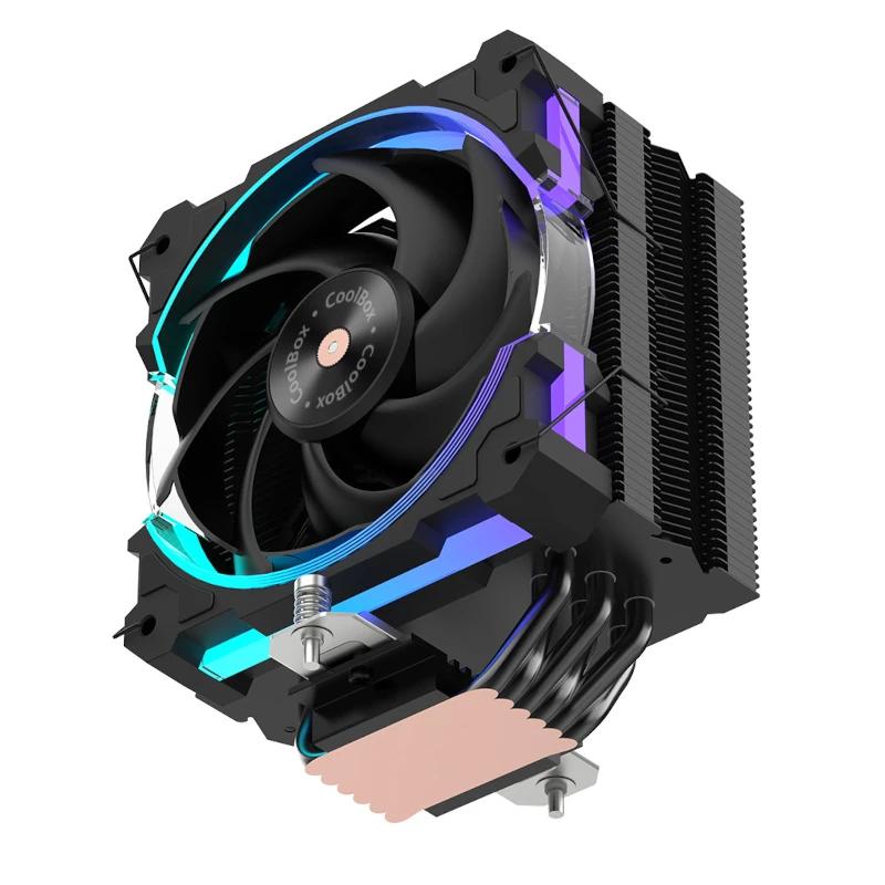 Coolbox Gaming Disipador CPU 6 Heatpipes 240W ARGB - Imagem de Detalhe 1