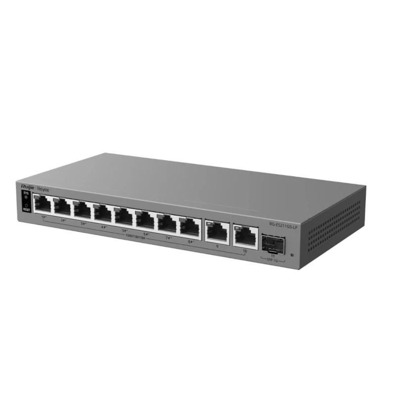 Reyee RG-ES211GS-LP Switch Cloud 8P PoE + 2P 1G + - Imagem de Detalhe 1
