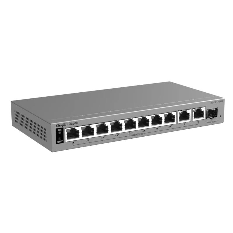 Reyee RG-ES211GS-LP Switch Cloud 8P PoE + 2P 1G + - Imagem de Detalhe 2