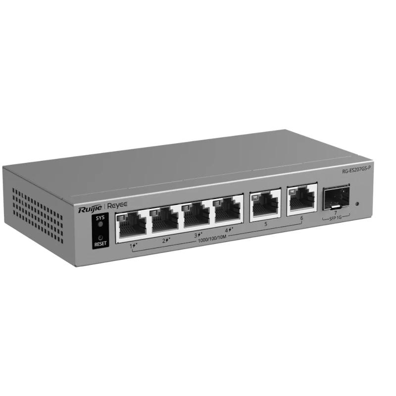 Reyee RG-ES207GS-P Switch Cloud 4P PoE + 2P 1G + 1 - Imagem de Detalhe 1