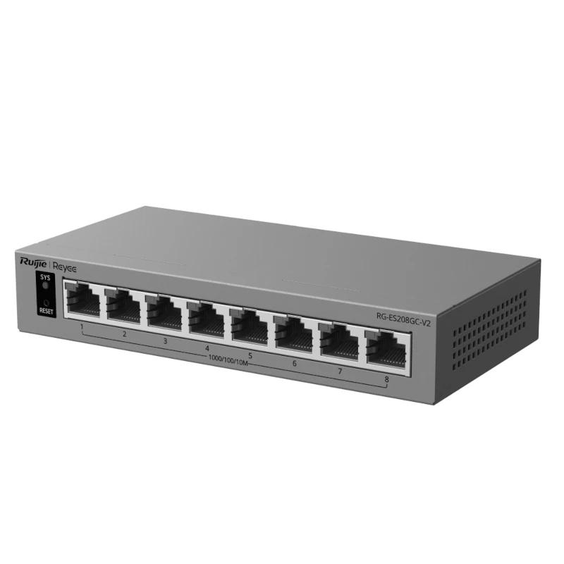 Reyee RG-ES208GC-V2 Switch Cloud 8P 1G - Imagem de Detalhe 2