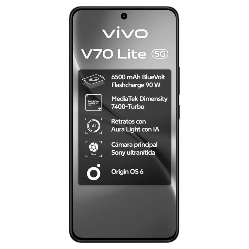 VIVO V70 Lite 5G 6.77" 6Gb 128Gb Black - Imagem de Detalhe 1