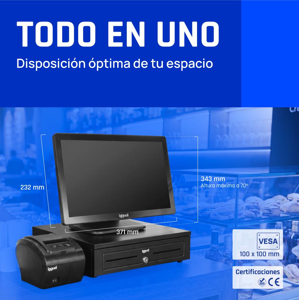 iggual TPV AIO 15,6" 16:9 i5 8350U 4+128GB no SO - Imagem de Detalhe 5