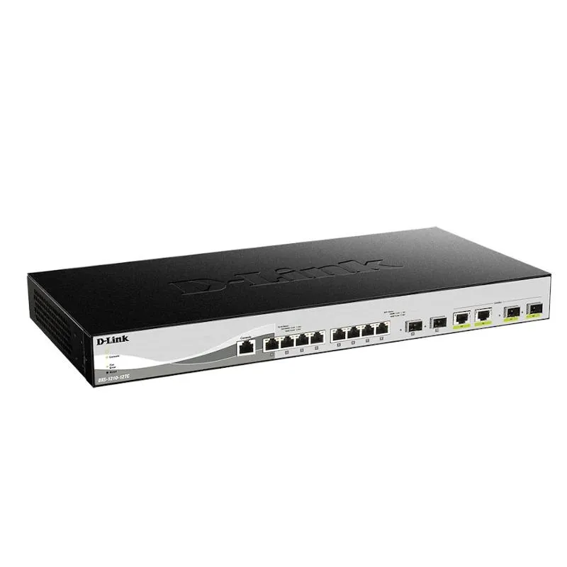 D-Link DXS-1210-12TC/E switch de rede Gerido L2 10G Ethernet (100/1000/10000) 1U Preto, Prateado - Imagem de Detalhe 9