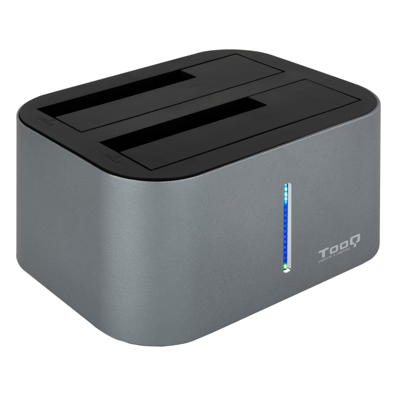 TooQ TQDS-805G Docking Station para Discos Rígidos USB 3.2 Gen 1 (3.1 Gen 1) Type-B Alumínio
