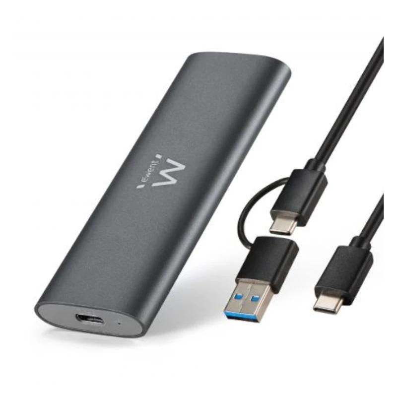 Ewent EW7061 Caixa para Discos Rígidos Compartimento SSD Cinzento Escuro