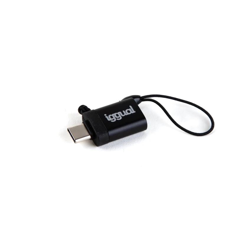 iggual IGG318409 adaptador para cabos USB C USB-A 3.1 Preto