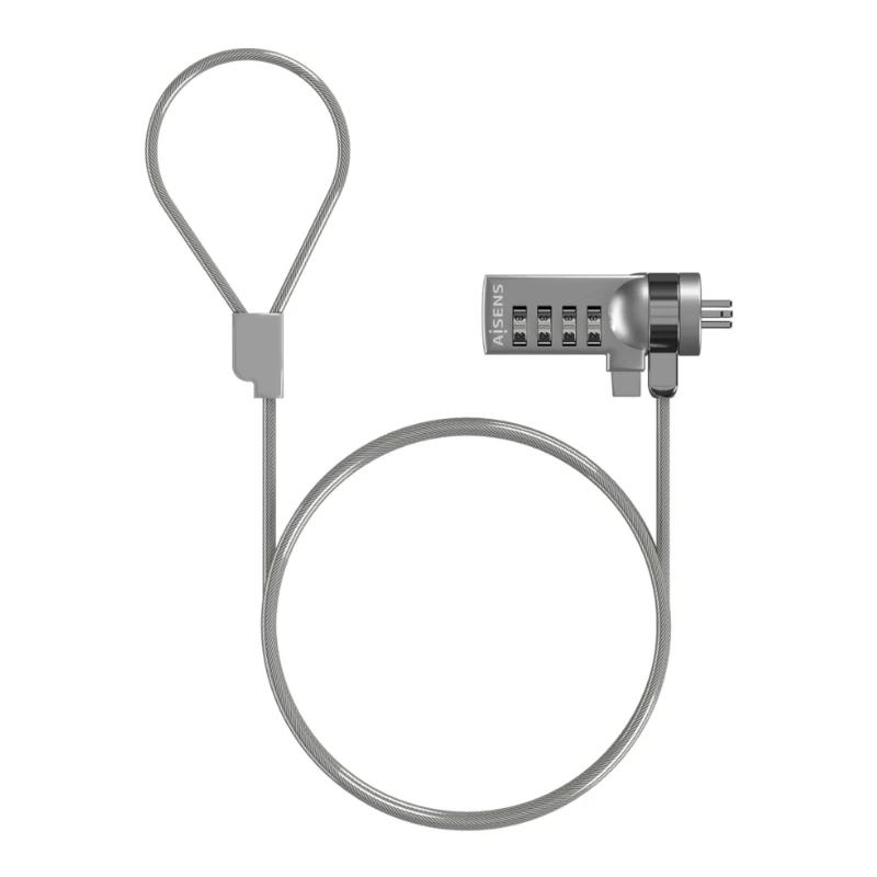 AISENS ASLK-D40N01-SL cadeado antirroubo Prateado 1,5 m