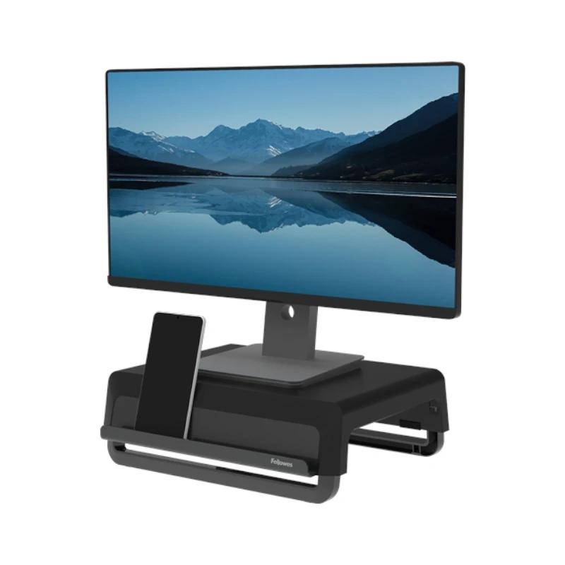 Fellowes 100016560 montagem e suporte para monitores Secretária Preto, Cinzento