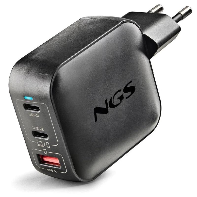 Ngs | Portátil | CARGADOR GAN PARED ULTRARAPIDO | 100W | 60Hz
