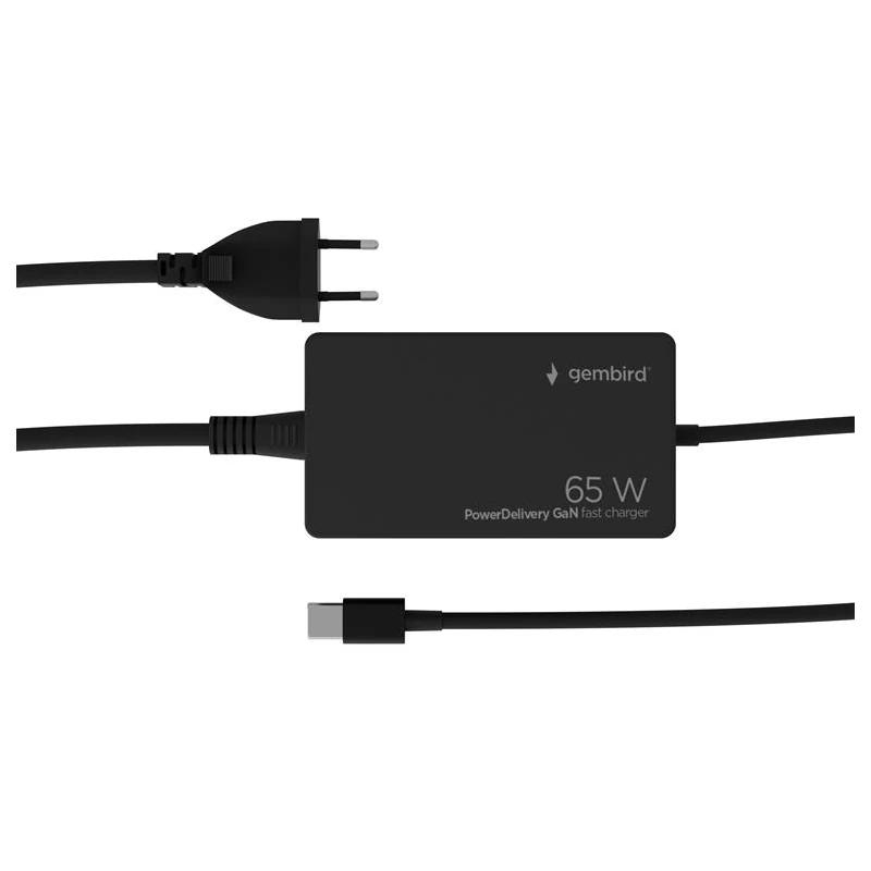 Gembird | Portátil | Cargador rápido USB tipo C PD | 65W