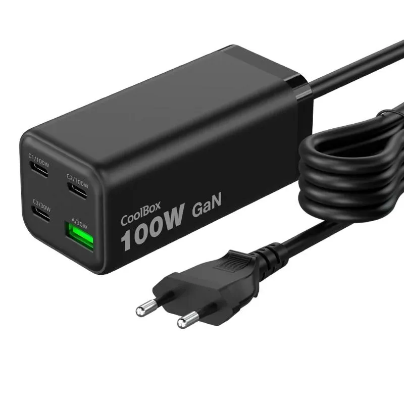 Coolbox | Portátil | Estación Carga USB | 100W