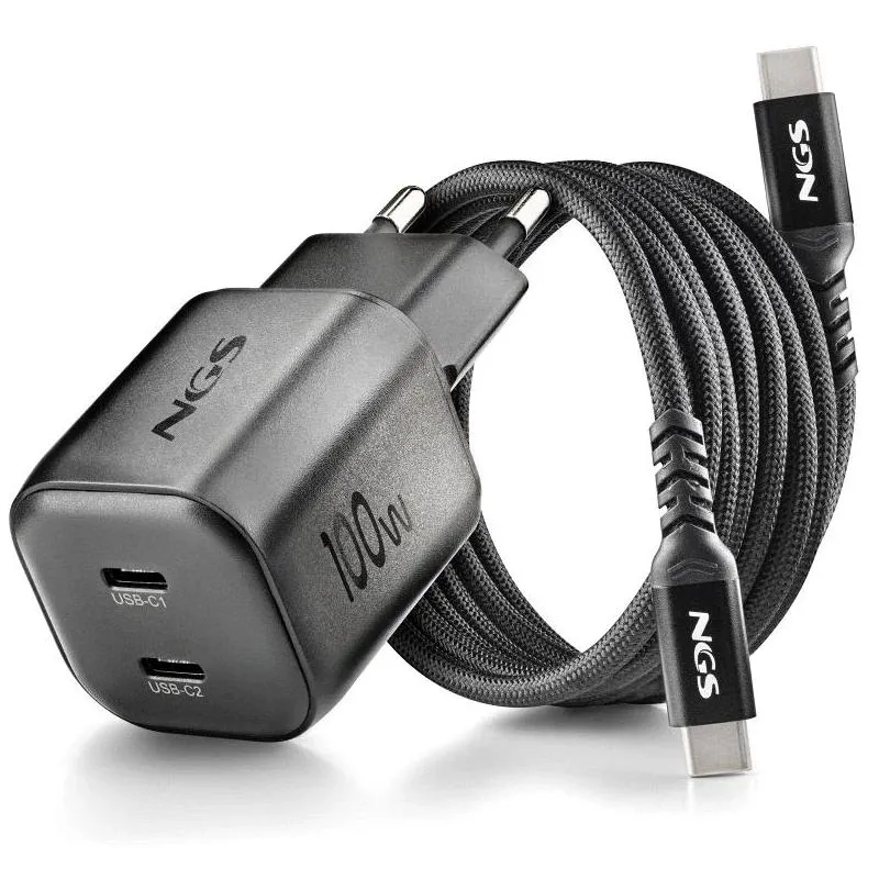 NGS Carg Nano GAN 100W PD3.0 TIPOC UltraRáp. Black