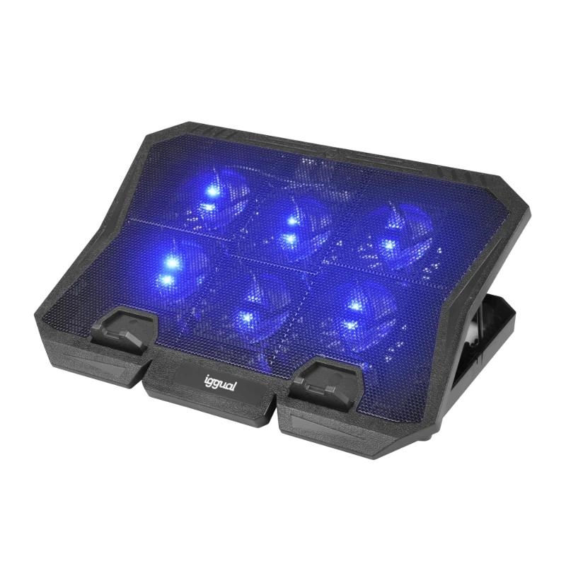 iggual RP6V17 Suporte para computador portátil Preto 43,2 cm (17")