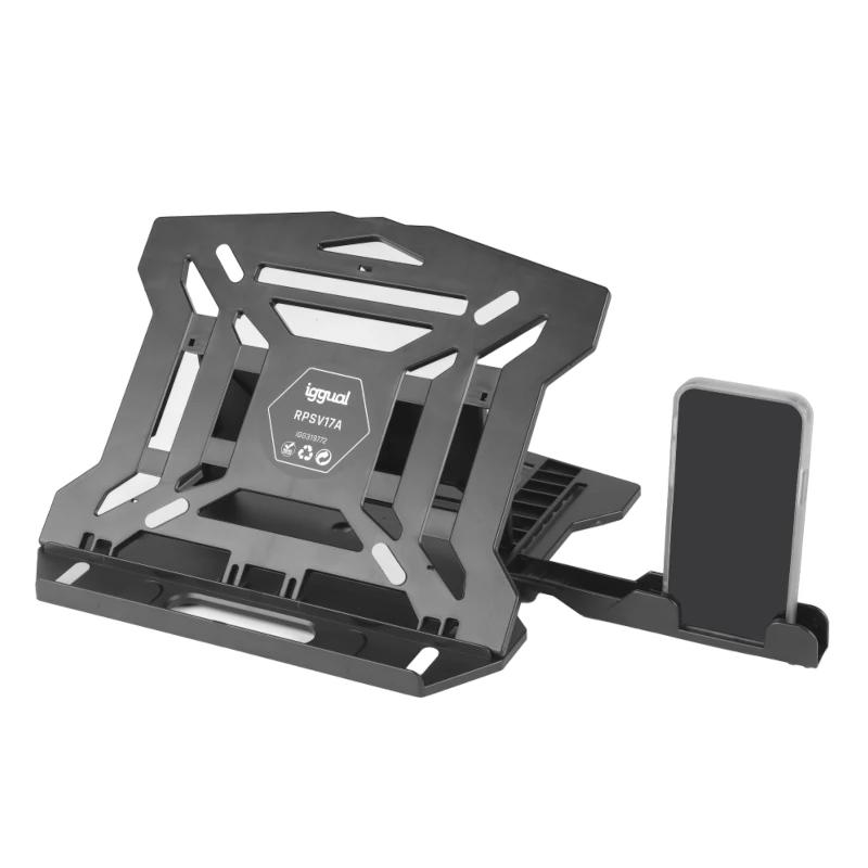 iggual RPSV17A Suporte para computador portátil Preto 43,2 cm (17")