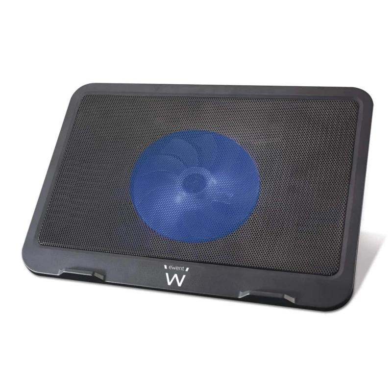 Ewent EW1250 base de refrigeração para computador 40,6 cm (16") 1000 RPM Preto