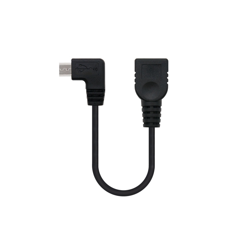 Nanocable 10.01.3600 cabo USB USB 2.0 0,15 m Micro-USB B USB A Preto