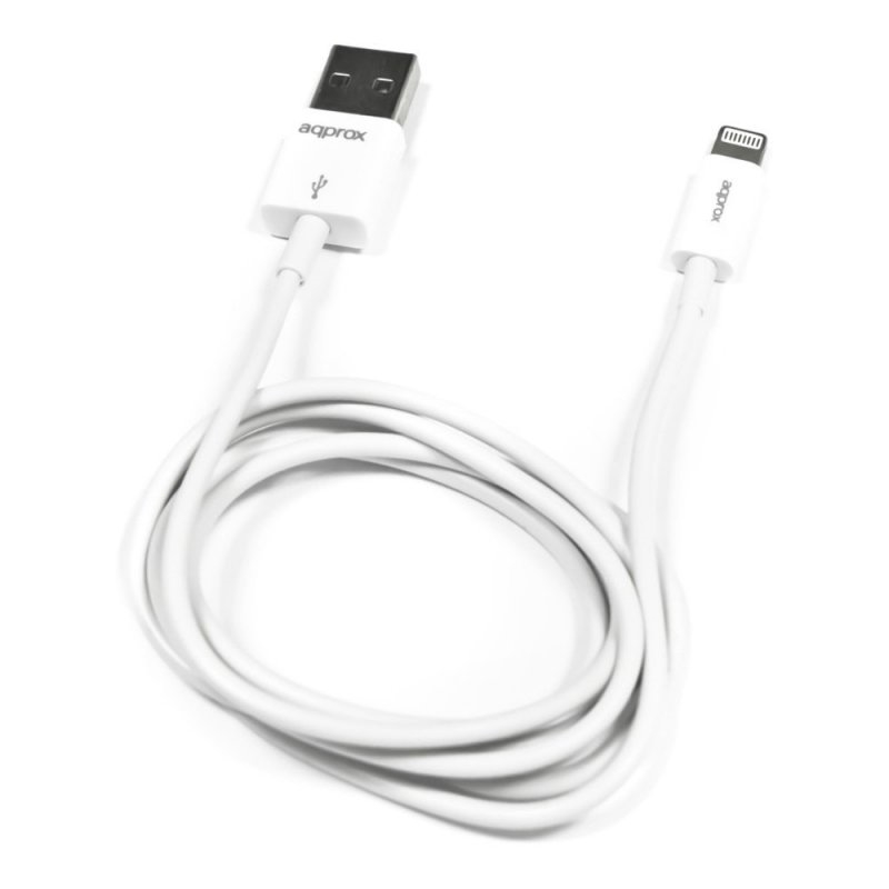 Approx! | AP03V2 Cabo dados/carga LIGHTNING/USB | Branco