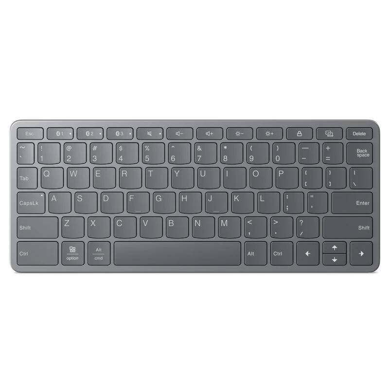 Lenovo ZG38C05816 teclado Universal USB + Bluetooth QWERTY Espanhol Cinzento