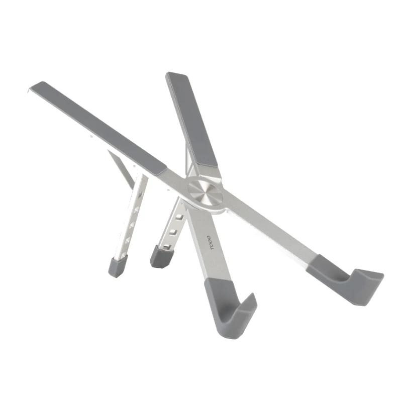 TooQ TQLRS0036-AL Suporte para Computadores Portáteis Suporte para computador portátil Prateado 43,9 cm (17.3")