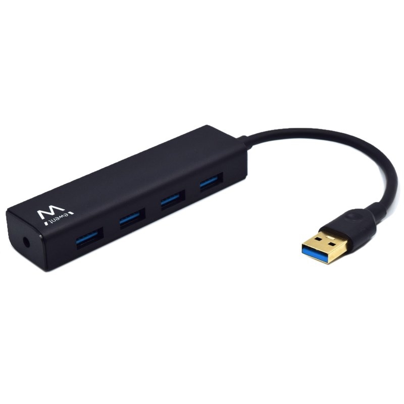 Ewent EW1136 hub de interface USB 3.2 Gen 1 (3.1 Gen 1) Type-A 480 Mbit/s Preto