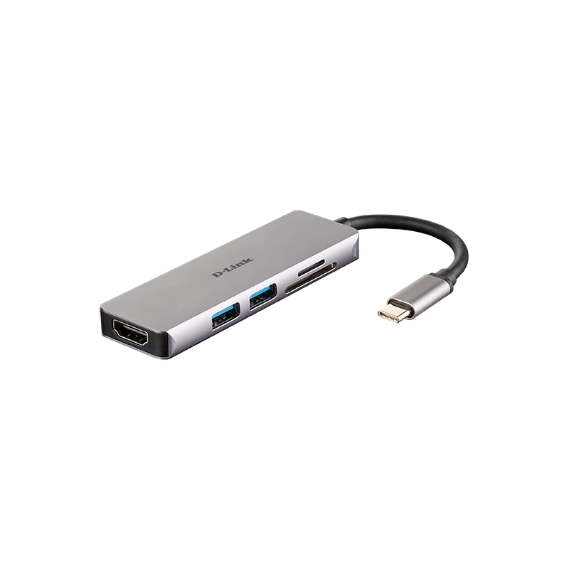 D-Link DUB-M530 base & duplicador de portas Com fios USB 3.2 Gen 1 (3.1 Gen 1) Type-C Alumínio
