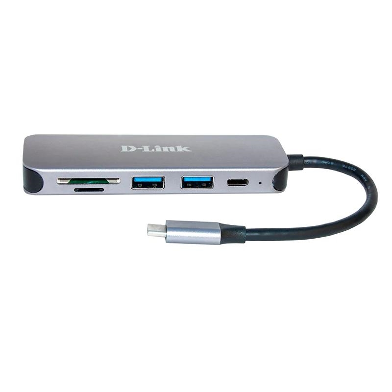 D-Link DUB-2325 base & duplicador de portas USB Type-C Cinzento