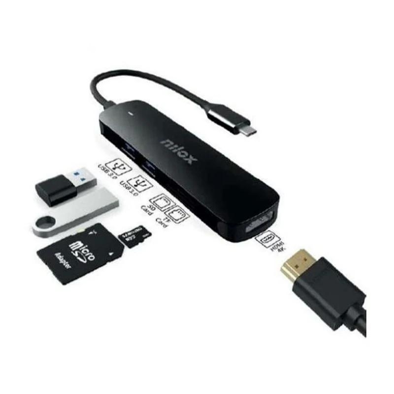 Nilox DOCK USB-C HDMI 2XUSB3.0 0 Mbit/s