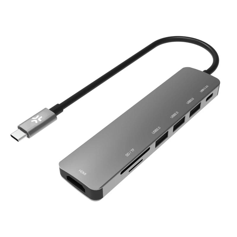 Celly PROHUB7IN1 Com fios USB 3.2 Gen 1 (3.1 Gen 1) Type-C Cinzento
