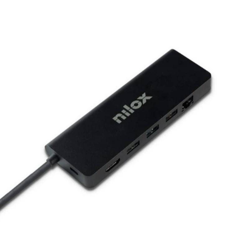 NILOX | Docking Station UsbC 8 EM 1 | 100W | 4K